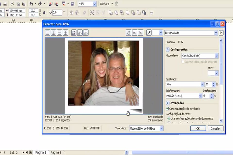 Efeito de sombra em fotos