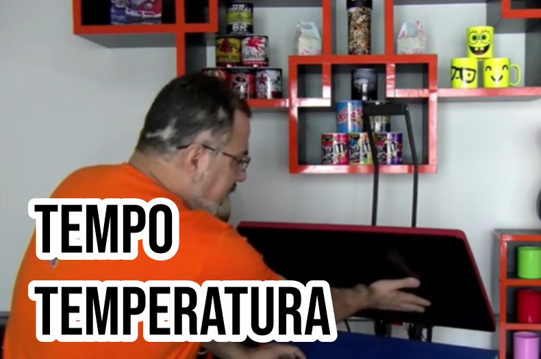 Como configurar prensa térmica 40×60 mecolour tempo e temperatura para sublimação