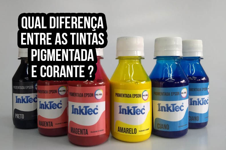 Diferença entre tinta corante e pigmentada