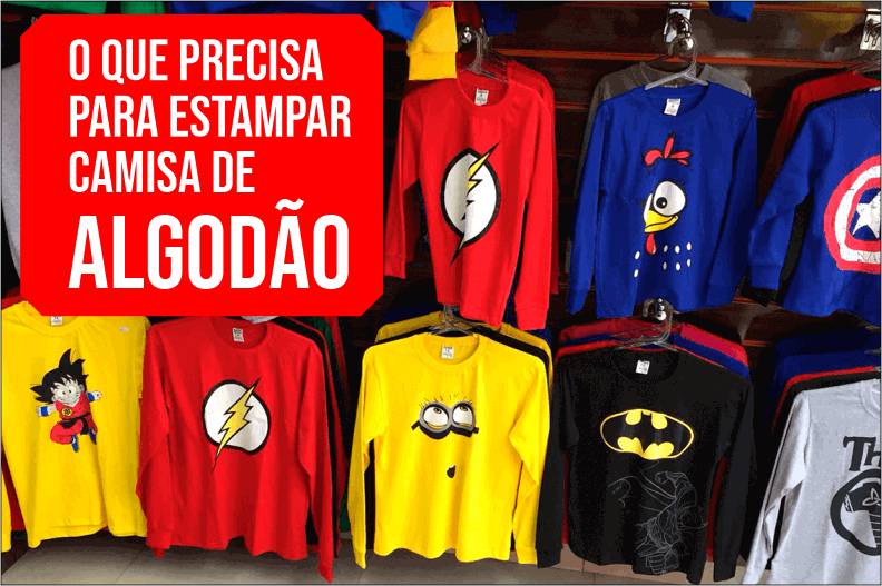 O Que Precisa Para Estampar Camisas De Algodão Preta