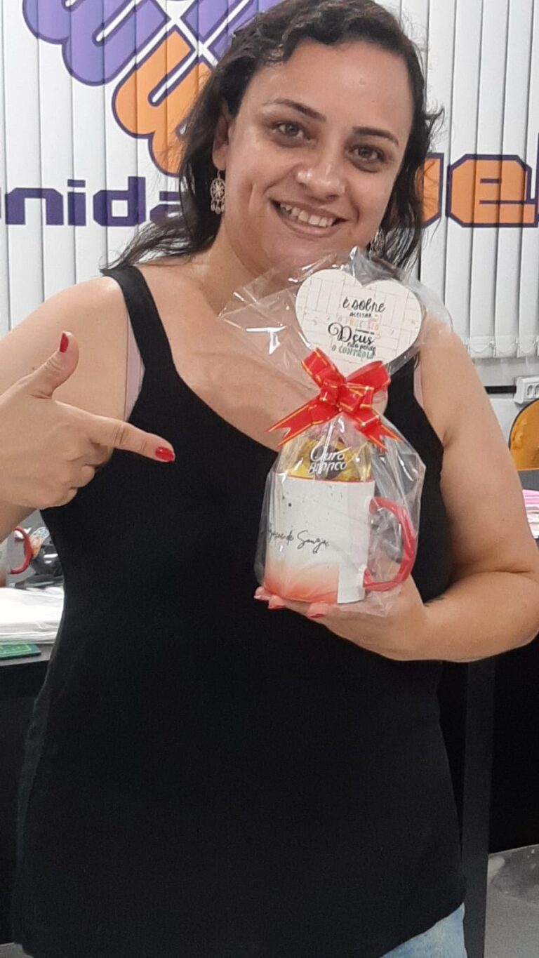 Curso de sublimação presencial em São Paulo turma 21-03-2026 Aluna Zizi