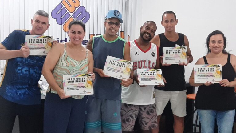 Curso de sublimação presencial em São Paulo turma 21-03-2026 Certificado