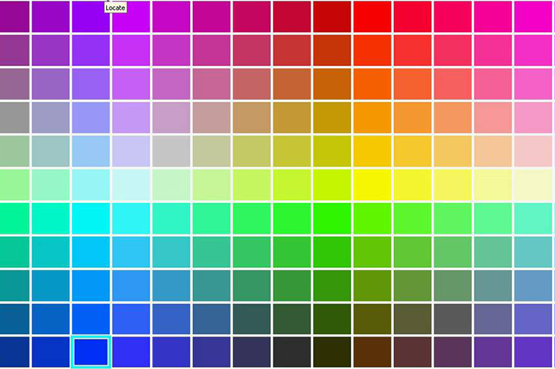 corel color palette location